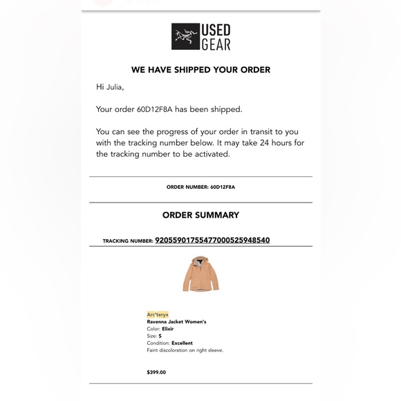 Arc’teryx Ravenna Pink Shell Jacket - Picture 6 of 6